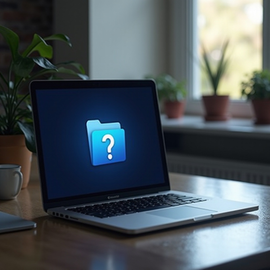 macbook displays folder with question mark